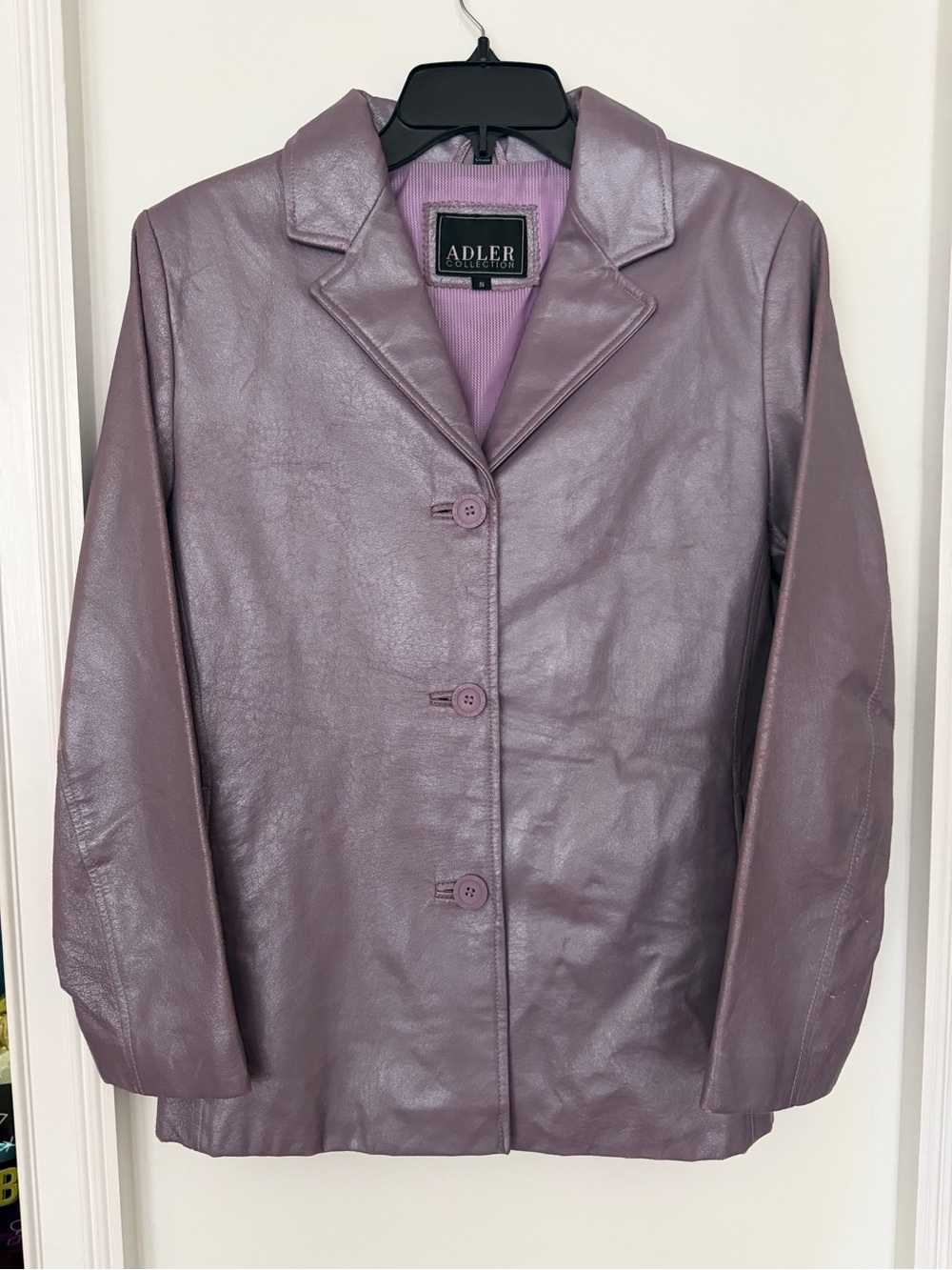 Adler Collection Lavender Leather Jacket